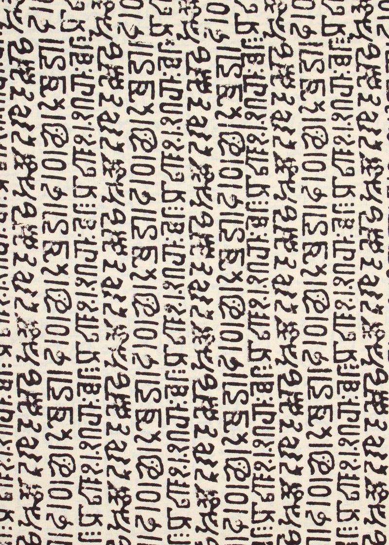 Unspoken Cotton Hand Block Printed Fabric (1.70 Meter)