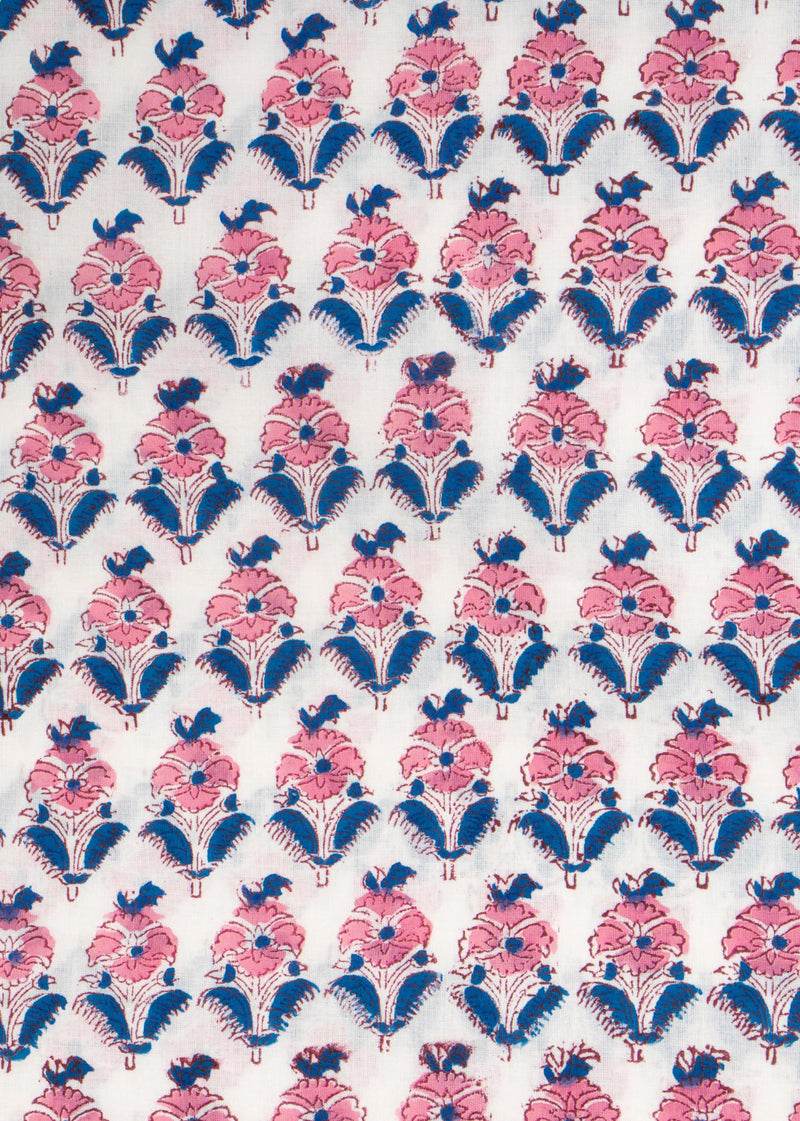Easter Cotton Hand Block Printed Fabric