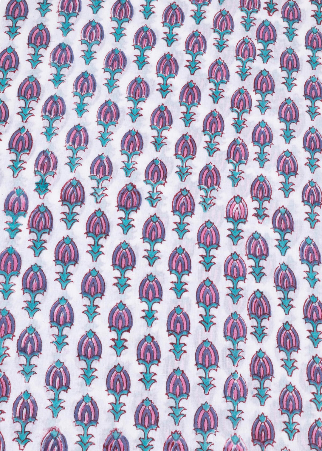 Boysenberries Cotton Hand Block Printed Fabric