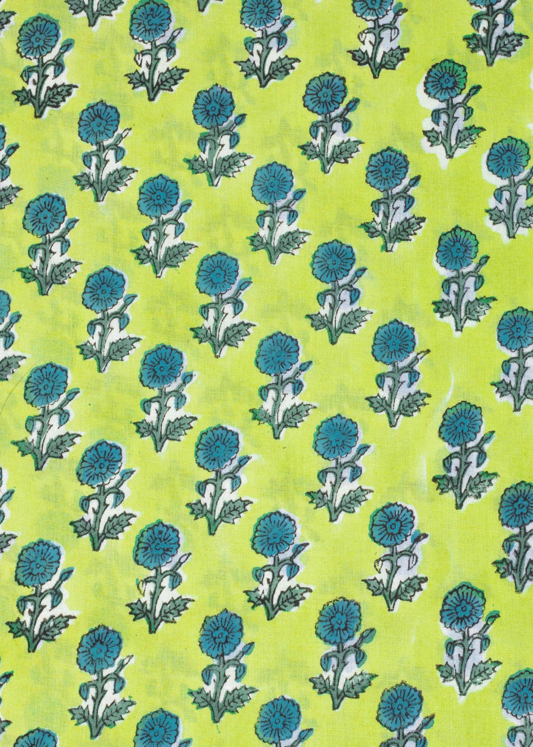 Sweet Serenade Cotton Hand Block Printed Fabric