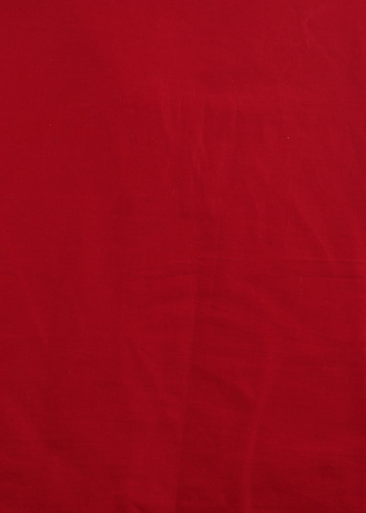 Passion Red Cotton Plain Dyed Fabric