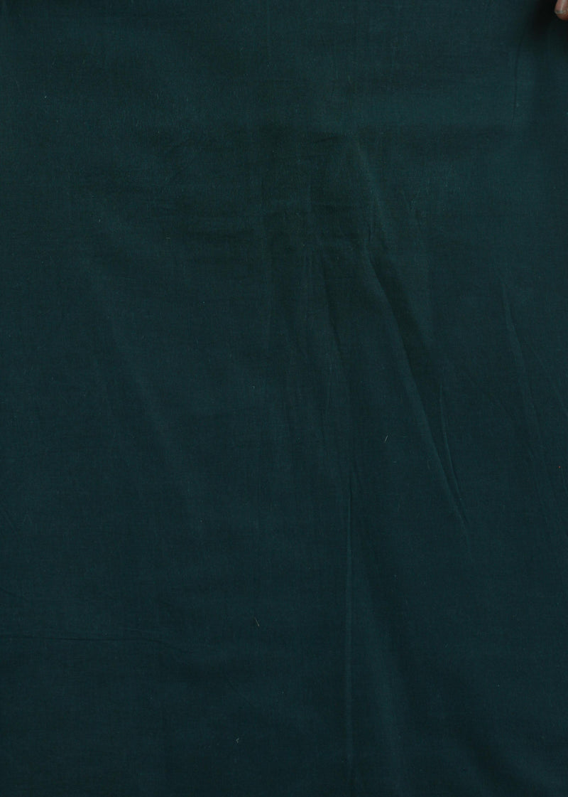 Camy Green Cotton Plain Dyed Fabric