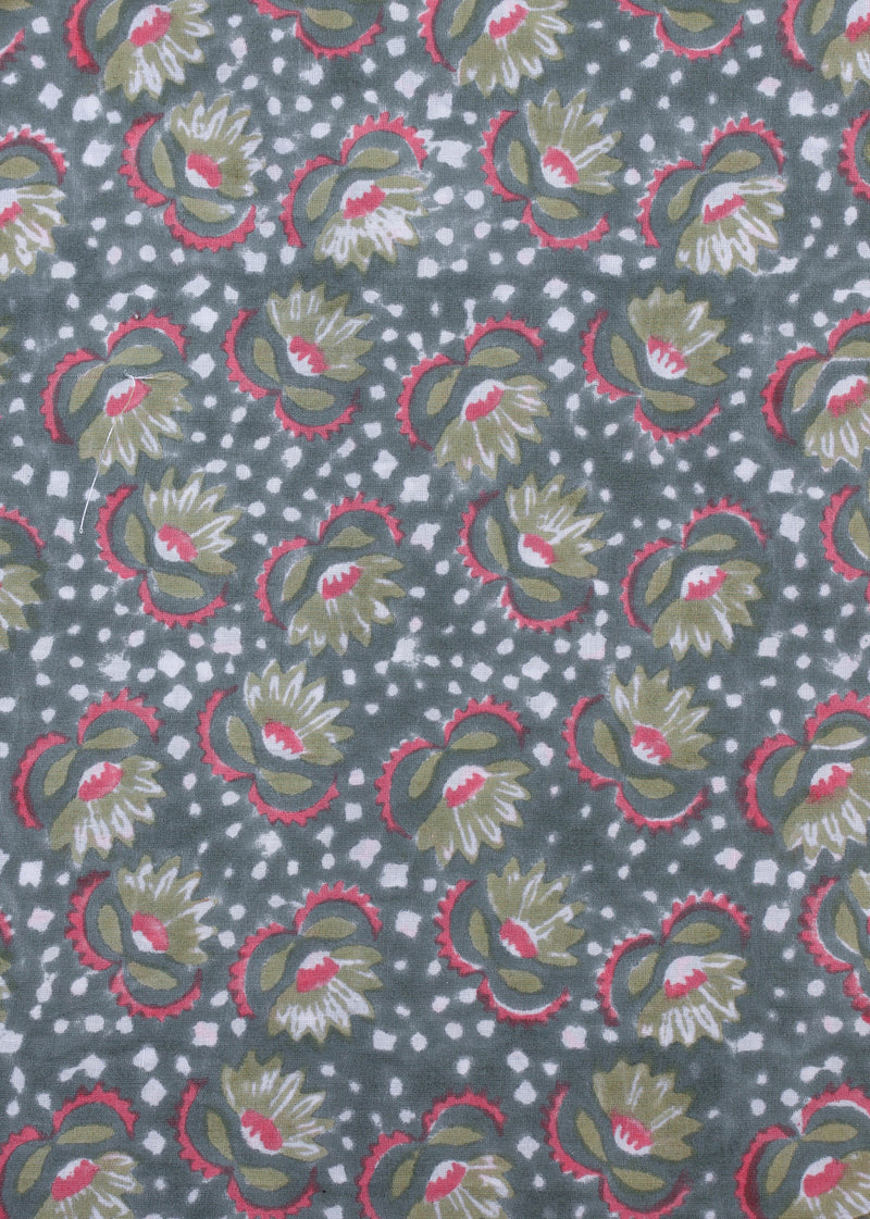 Forest Lights  Cotton Hand Block Printed Fabric