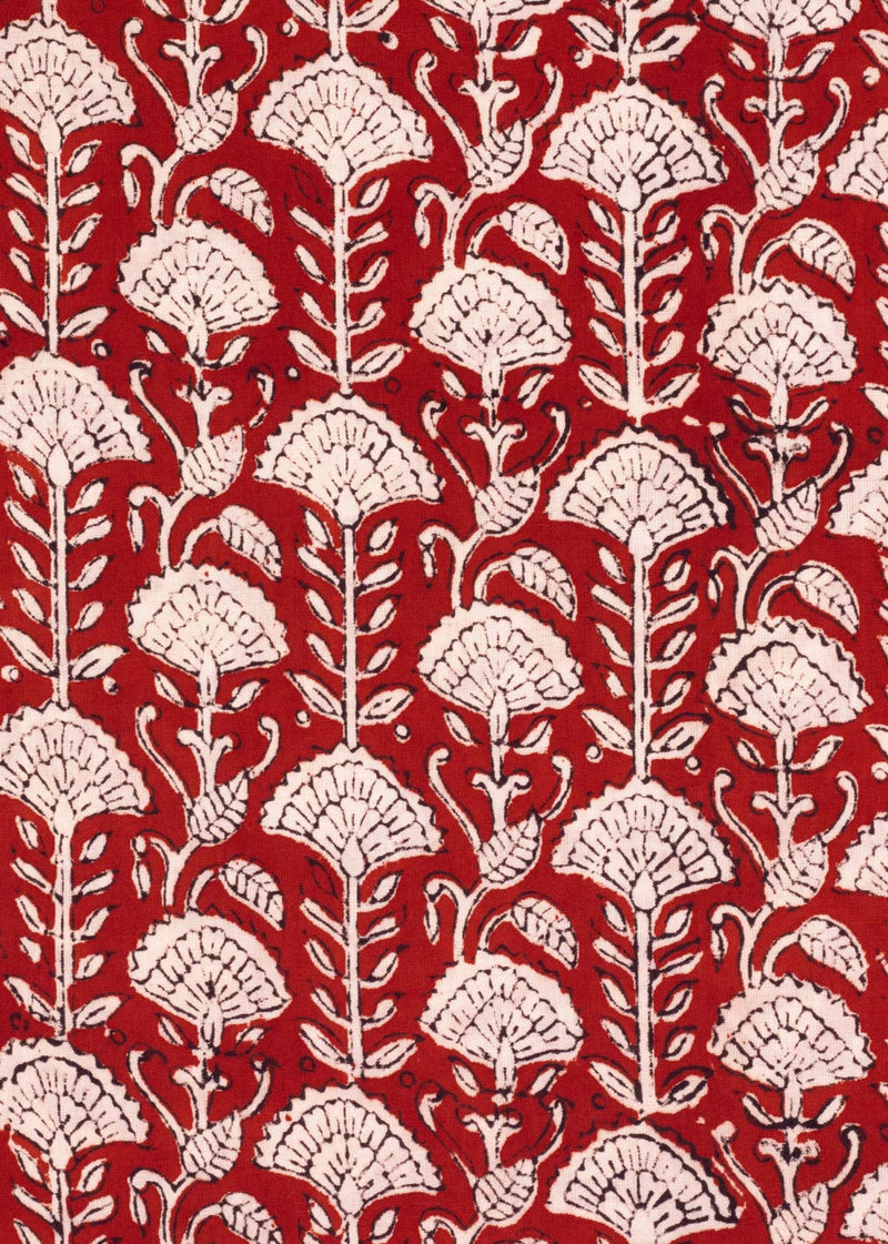 Kindled Cotton Hand Block Printed Fabric