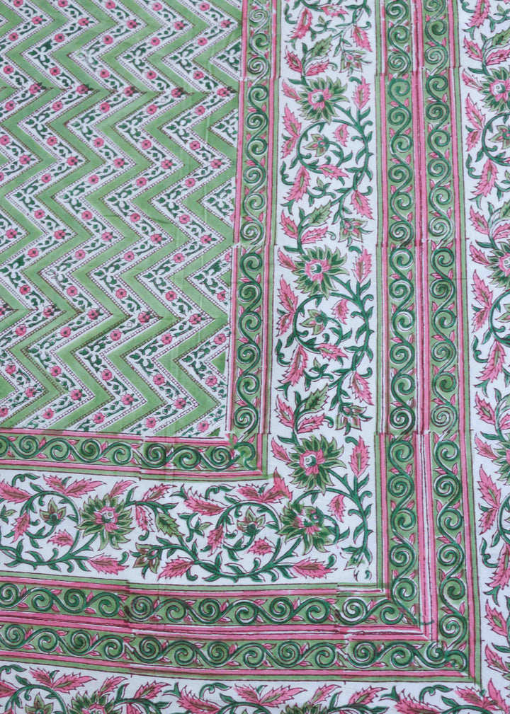 High Hills Hand Block Printed Reversible Cotton Dohar