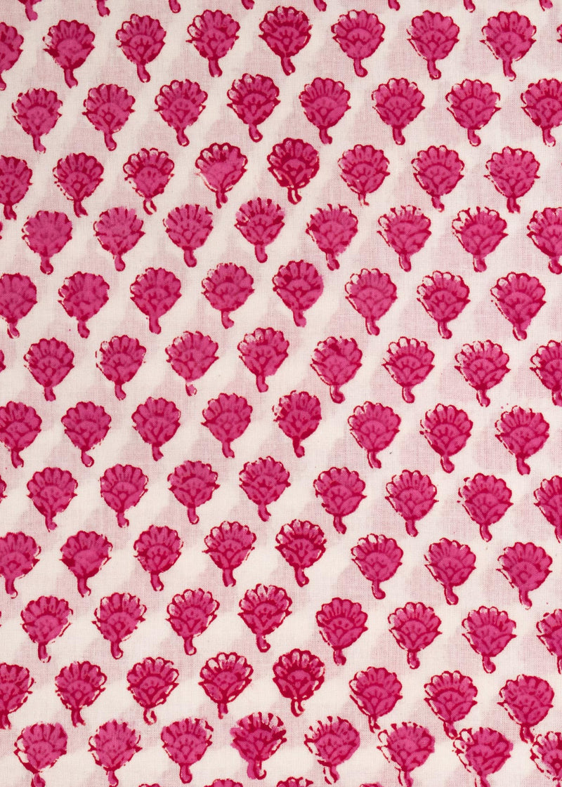 Jasmine Cotton Hand Block Printed Fabric (1.00 Meter)