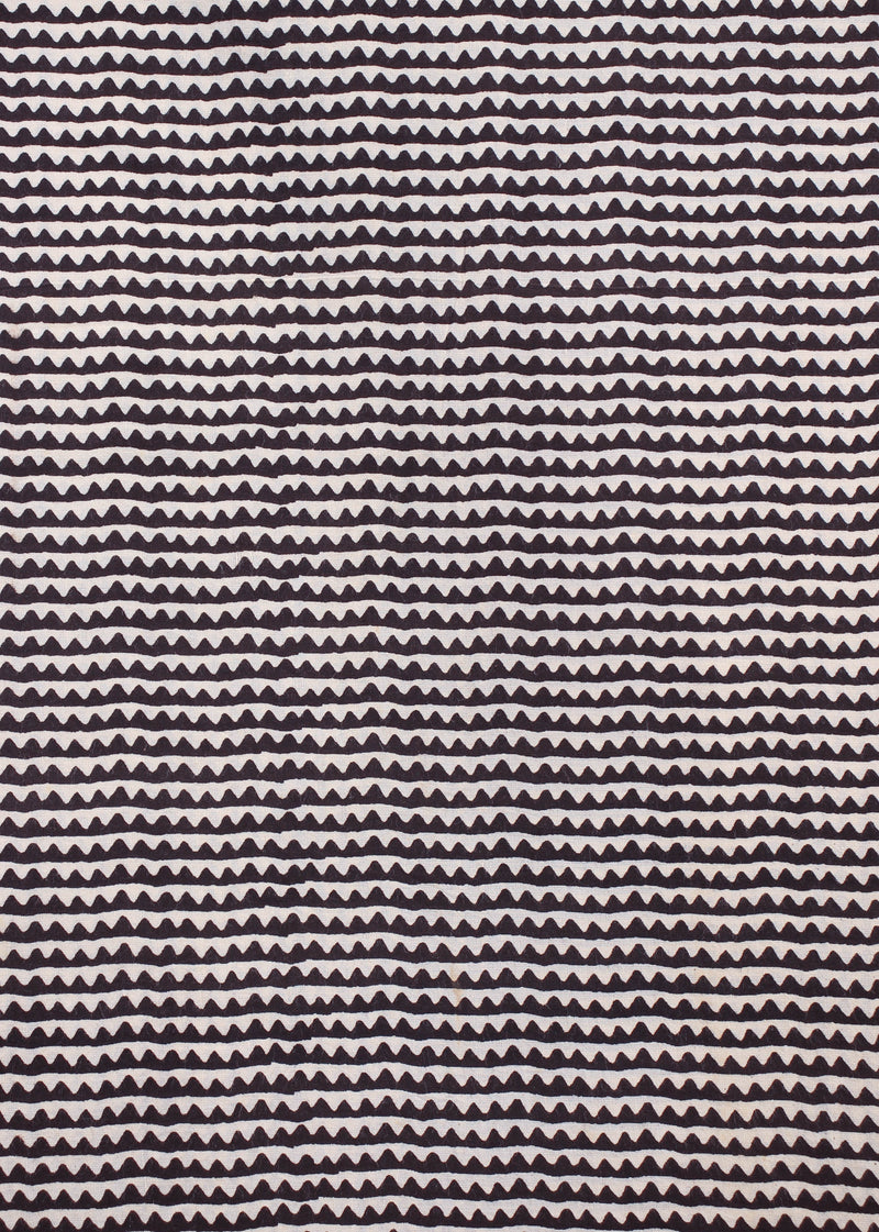 Untangled  Cotton Hand Block Printed Fabric