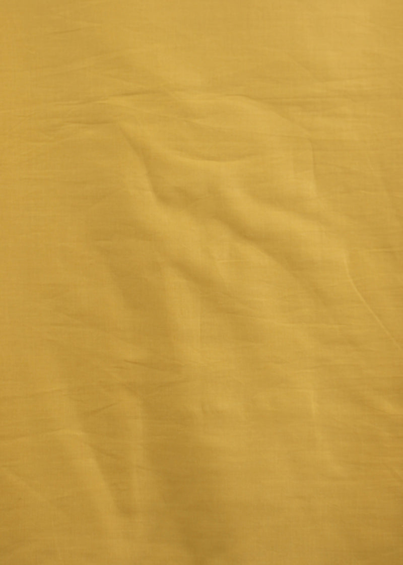 Indian Mustard Cotton Plain Dyed Fabric