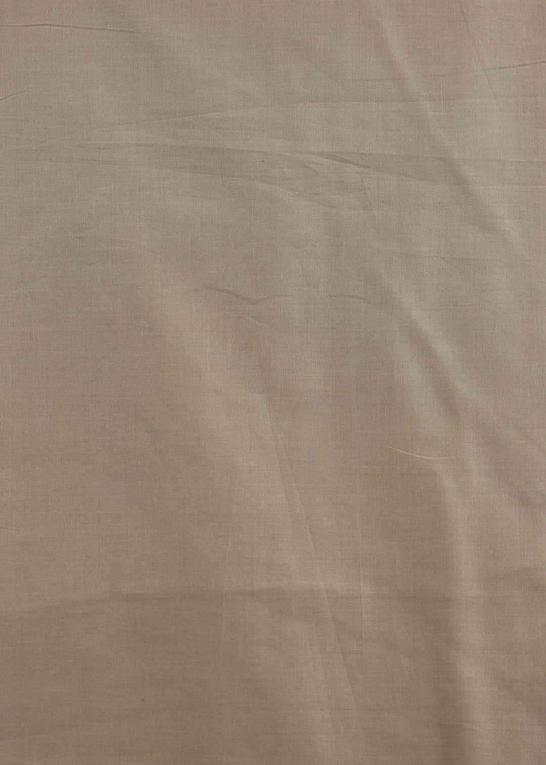 Sand Beige Cotton Plain Dyed Fabric