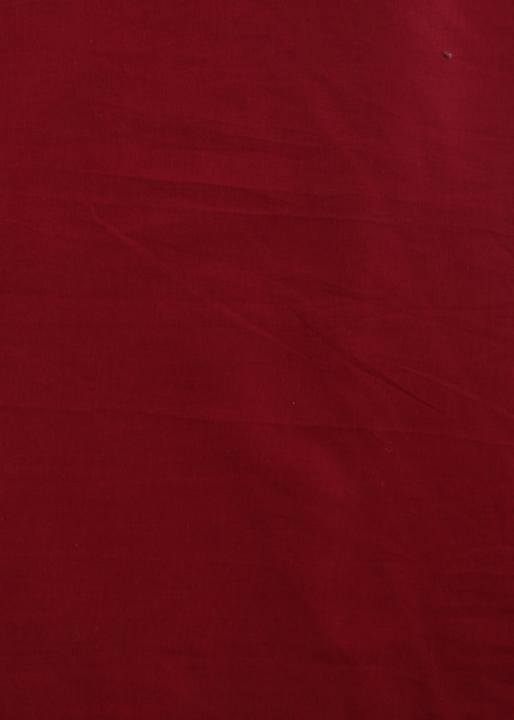 Vineyard Red Cotton Plain Dyed Fabric