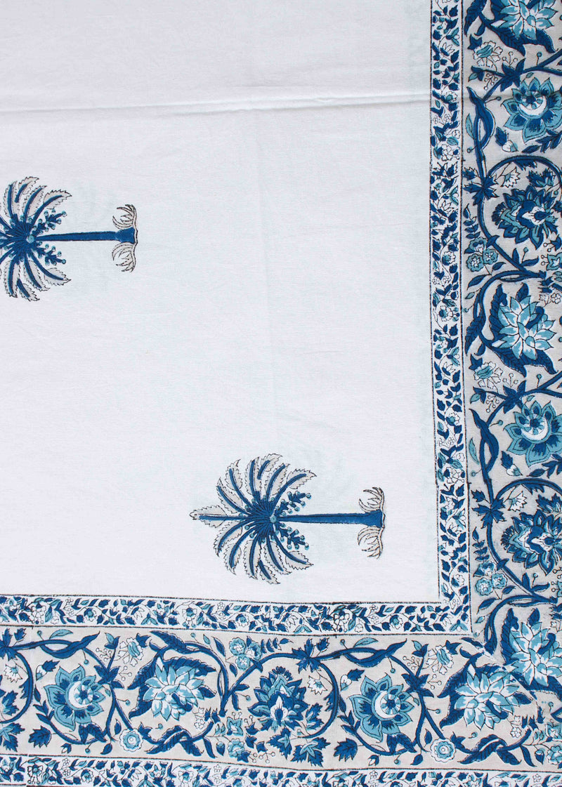 Coastal Angel Cotton Hand Block Printed Bed Linens