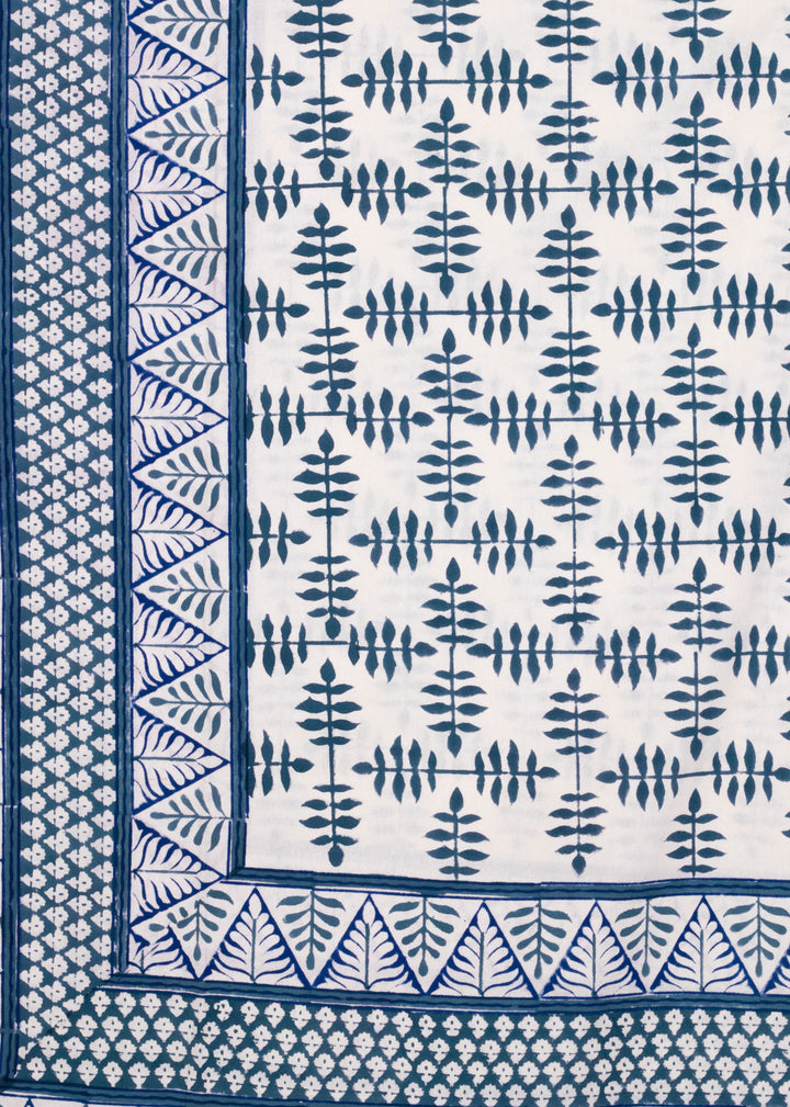 Foothills Hand Block Printed Cotton Bedsheet