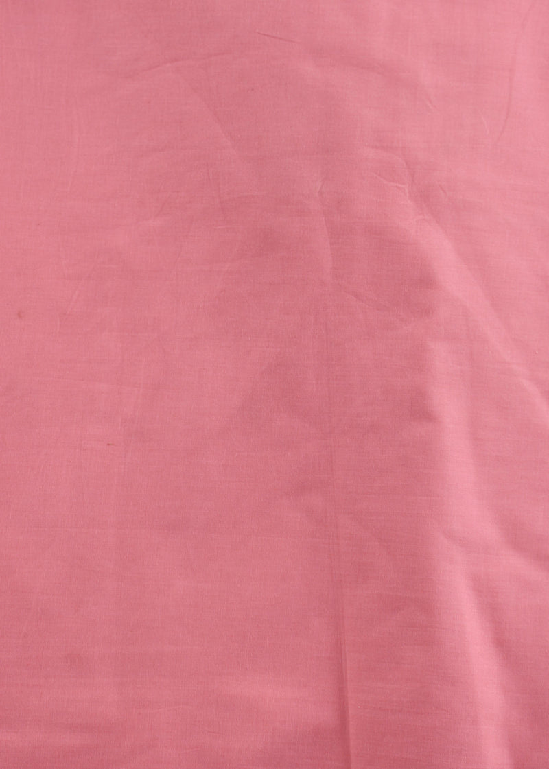 Watermelon Pink Cotton Plain Dyed Fabric