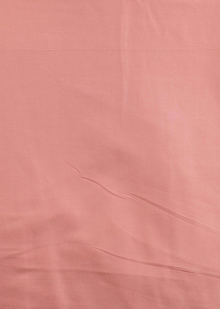 Shell Pink Cotton Plain Dyed Fabric