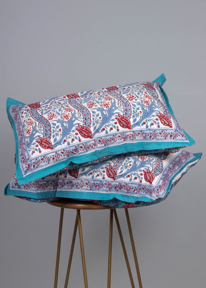 Sunken Wilderness Hand Block Printed Cotton Bedsheet